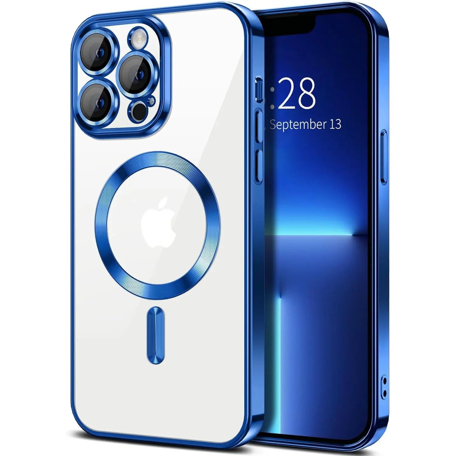 Entronix Case Transparent Case for Apple iPhone 13 Pro Max Clear Magnetic Case, [ Resistant] Slim Fit Shockproof Crystal Case Cover - Entro Retail