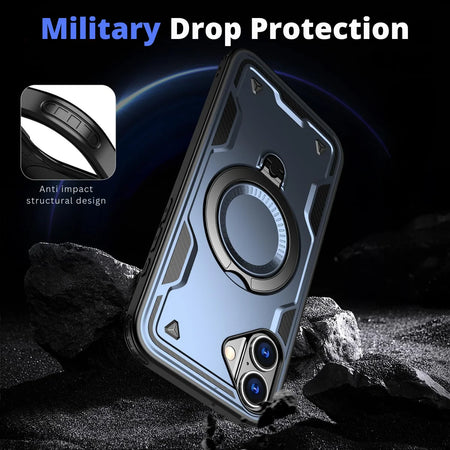 Entronix Apple iPhone 16 [Magnetic-Compatible] Case - Armor Ring, - Entro Retail