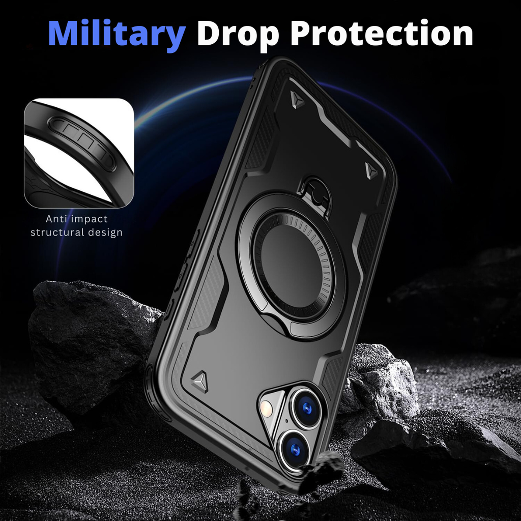 Entronix Apple iPhone 16 Plus [Magnetic-Compatible] Case - Armor Ring, - Entro Retail