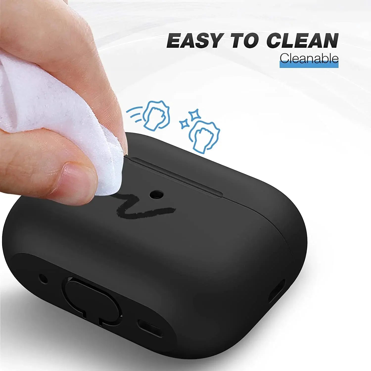 Entronix Apple AirPods Pro 1st/2nd Gen Case - Liquid Silicone Cover, - Entronix
