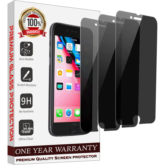 Entronix Anti-Spy Privacy Screen Protector Compatible with iPhone 8/7/SE (2nd Gen) - 3-Piece Combo - Entronix