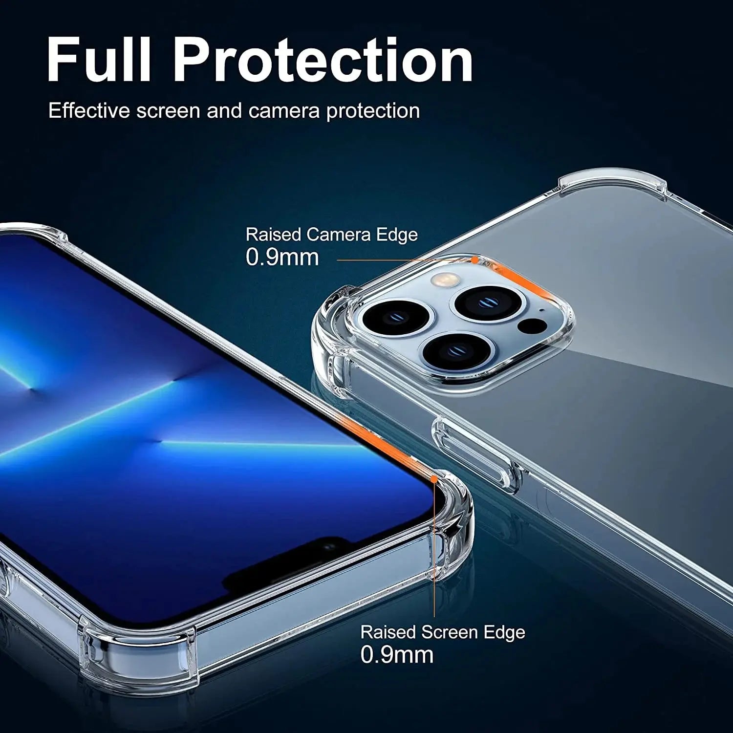 Entronix Case Compatible with iPhone 13 Pro Max - [Hard Back] Slim Clear - Entronix