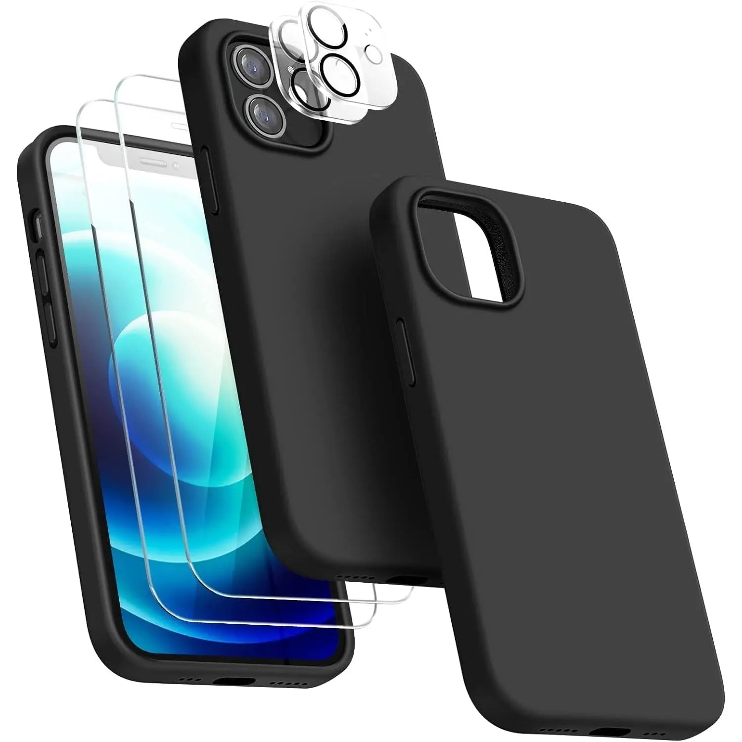 BU i15 Pro Max Silicone Black 2TGClear2Cam