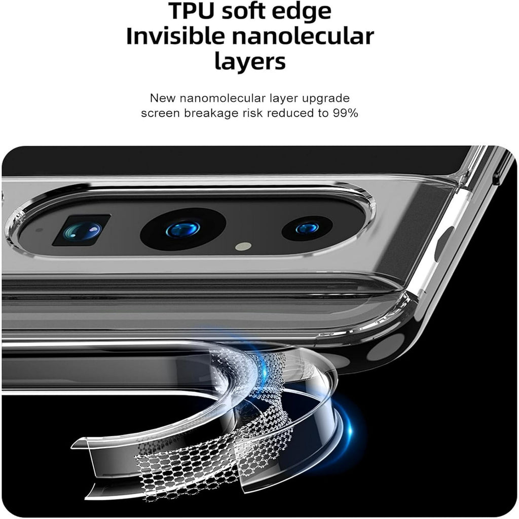 Entronix Bundle Compatible with Pixel 9 Pro XL - [Magnetic] Clear Case & 1 Clear Screen Protector