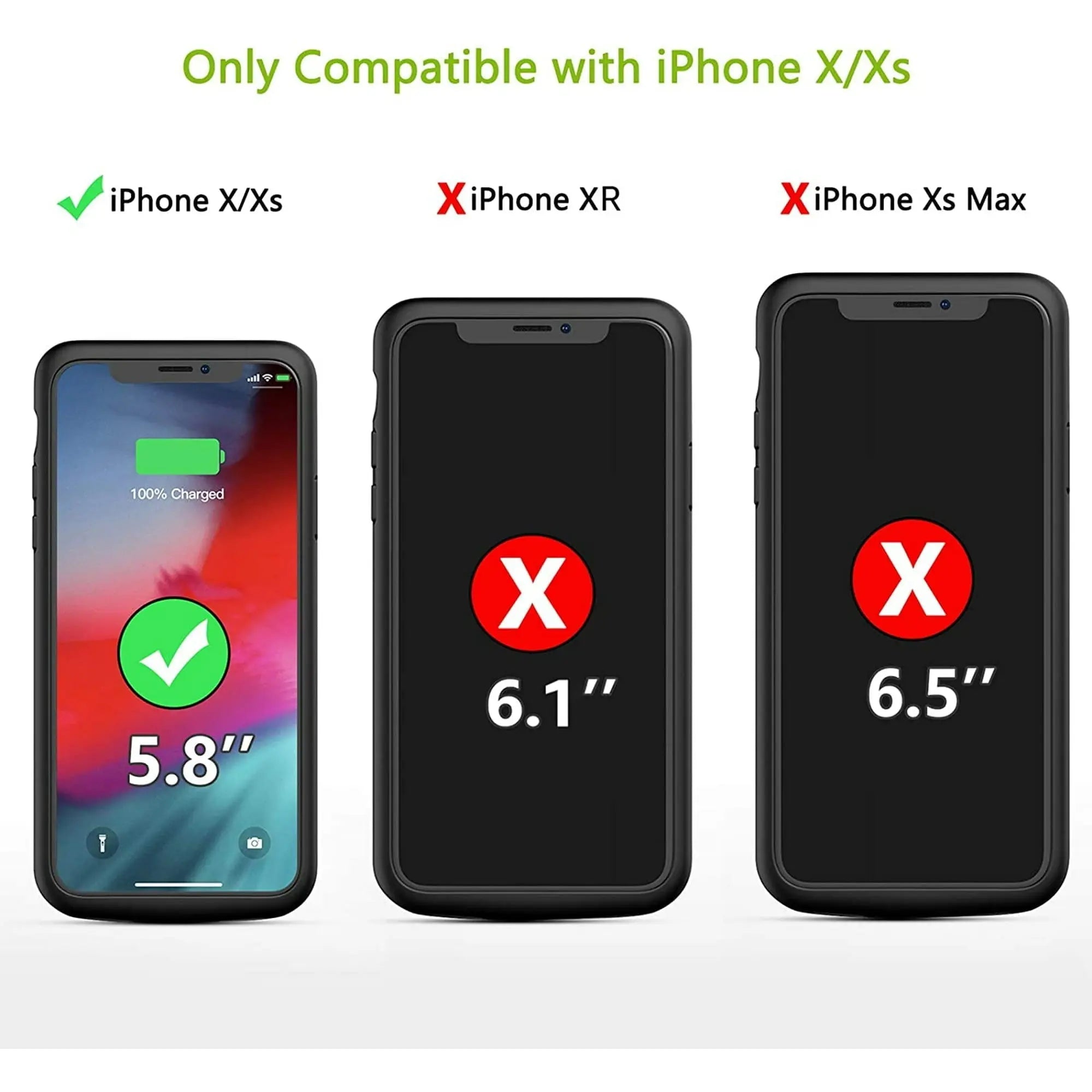 Entronix Case Compatible with iPhone X/XS - [Hard Back] Slim Clear - Entronix