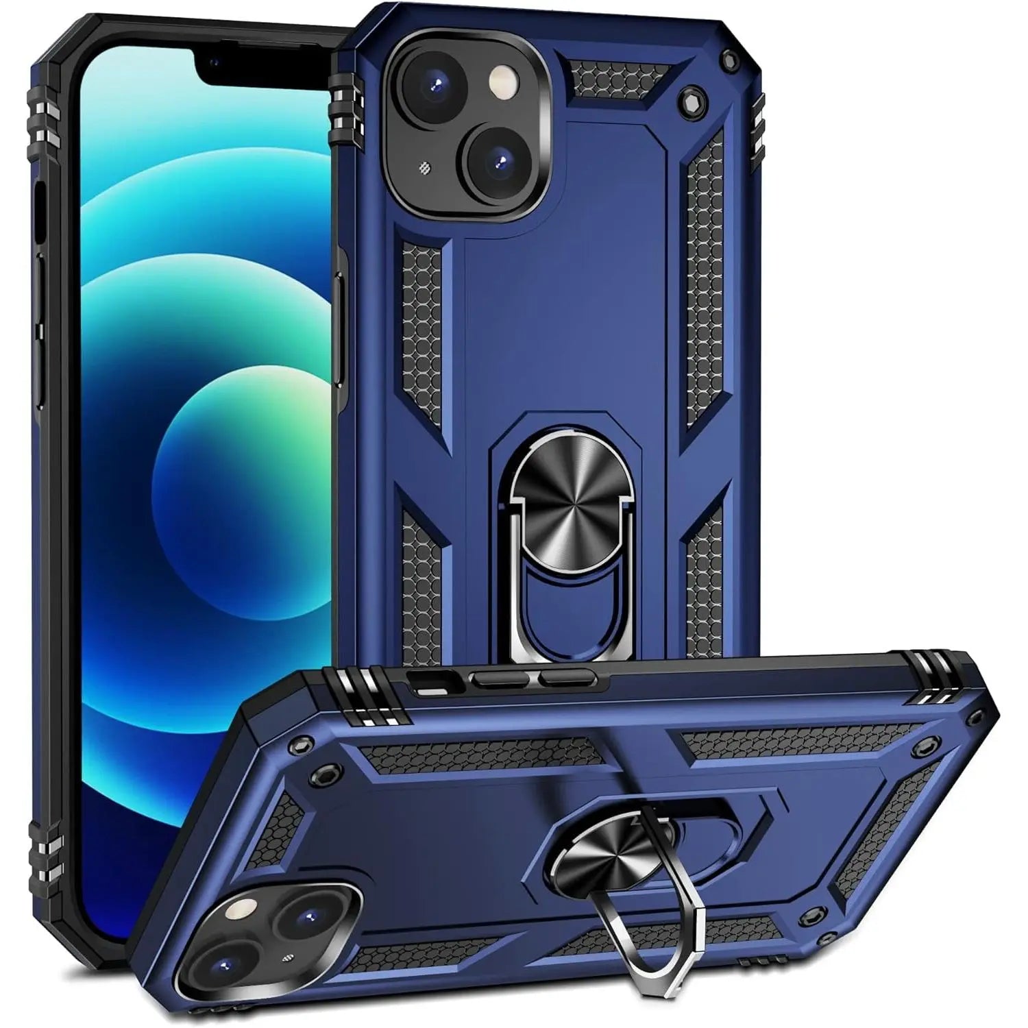 Entronix Apple iPhone 14 Case - Guard Ring Holder, Dual Layer Protection - Entro Retail