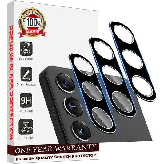 Entronix Clear Camera Lens Protector Compatible with Galaxy S25 - 3-Piece Combo - Entronix