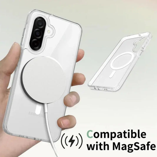 Entronix [Magnetic] Case Compatible with Galaxy A17 - [Hard Back] Clear Cover - Entronix