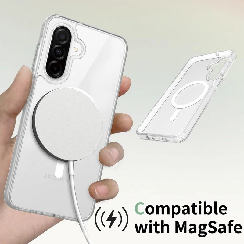 Entronix [Magnetic] Case Compatible with Galaxy A26 - [Hard Back] Clear Cover - Entronix