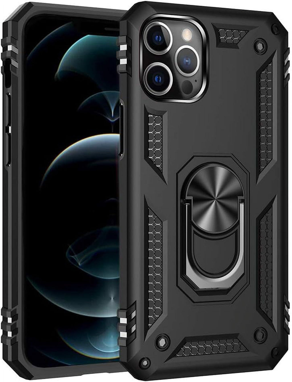 Entronix Apple iPhone 13 Pro Case - Guard Ring Holder, Dual Layer Protection - Entro Retail