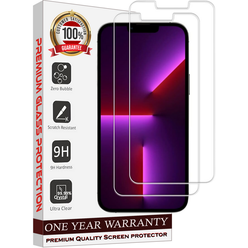 Entronix Case Screen Protector Designed for Apple iPhone 12 Clear 9H Hardness,Bubble Free with Easy Install, Glass,2 PACK - Entro Retail
