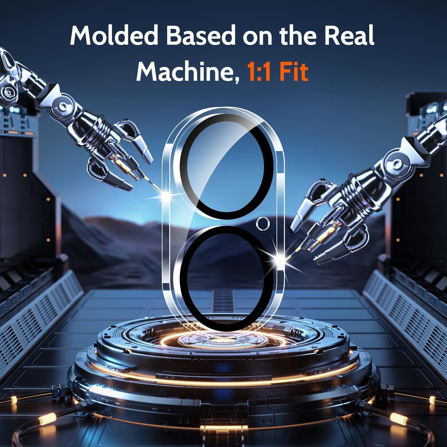 Entronix Clear Camera Lens Protector Compatible with iPhone 16 Plus - 2-Piece Combo