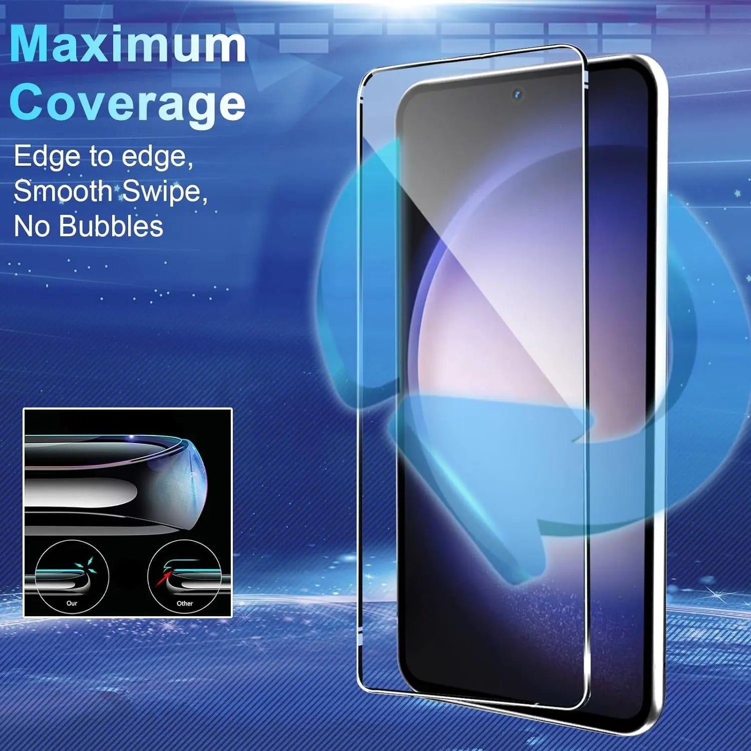 Entronix Bundle Compatible with Galaxy S25 Plus - Soft-Touch Dual-Layer Case & 1 Clear Screen Protector - Entronix