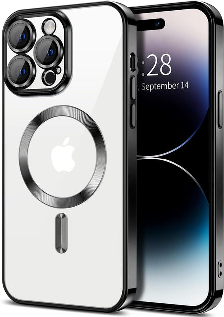 Entronix Case Transparent Case for Apple iPhone 14 Pro Max Clear Magnetic Case, [ Resistant] Slim Fit Shockproof Crystal Case Cover - Entro Retail