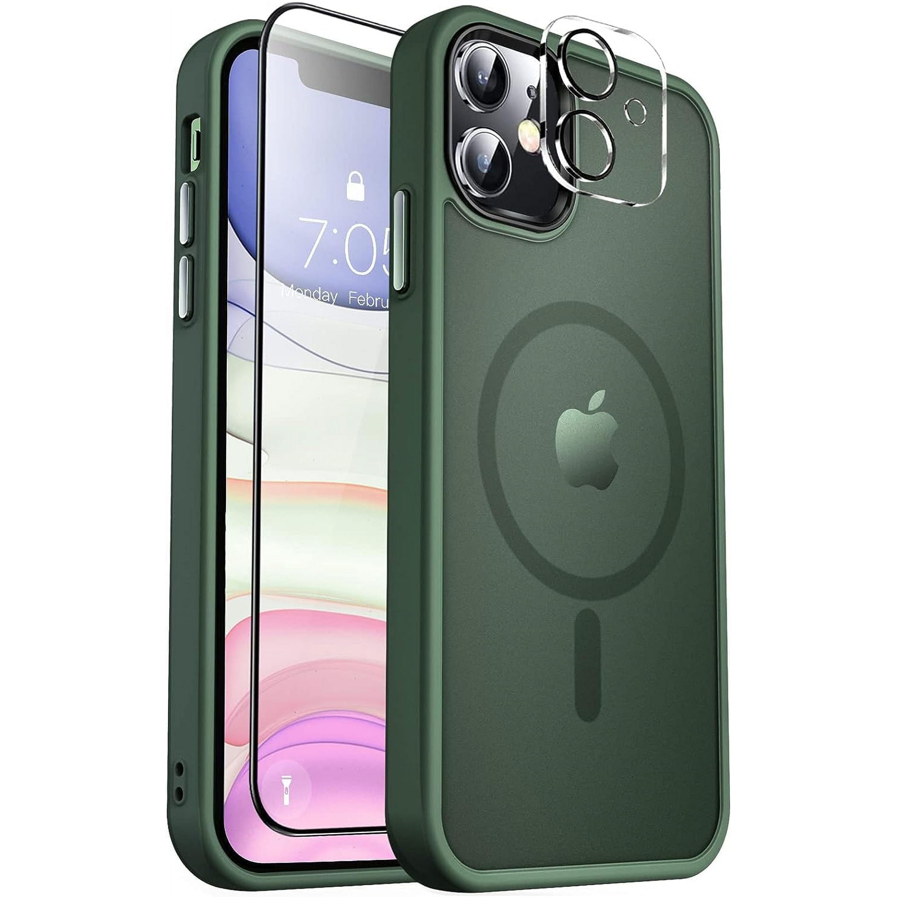 Entronix Apple iPhone 11 3-in-1 Bundle - [Magnetic] Translucent Matte Case, 1 Clear Screen Protector & 1 Camera Lens Protector, - Entro Retail