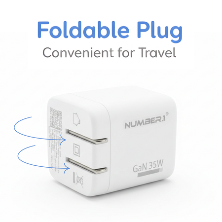 Entronix 35W Dual USB Wall Charger with USB-C - 2-Pack for iPhone, Android, and Tablets - Entronix