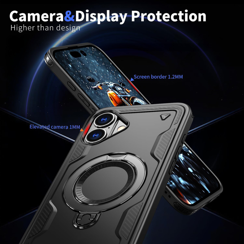 Entronix Apple iPhone 16 Plus [Magnetic-Compatible] Case - Armor Ring, - Entro Retail