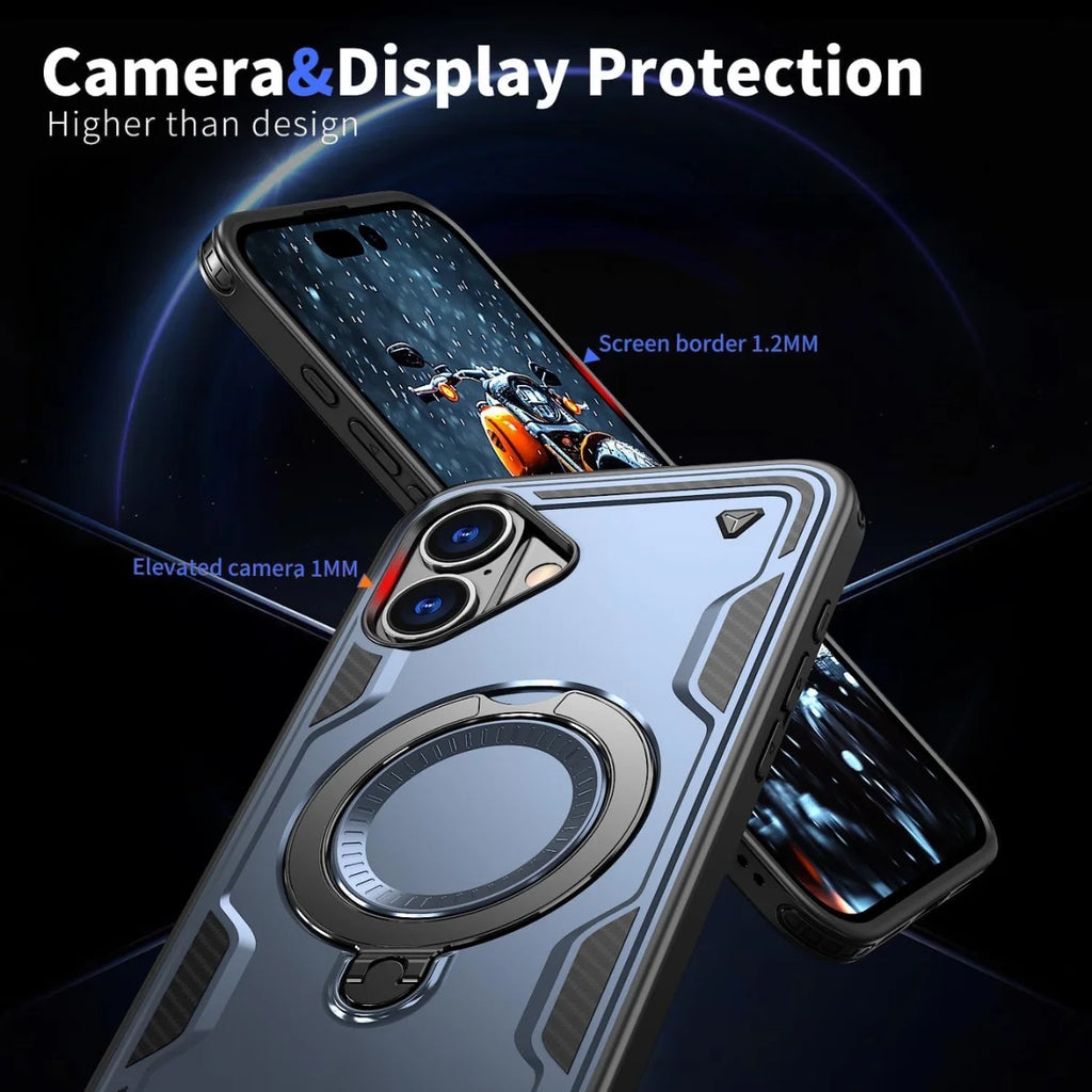 Entronix Apple iPhone 16 [Magnetic-Compatible] Case - Armor Ring, - Entro Retail