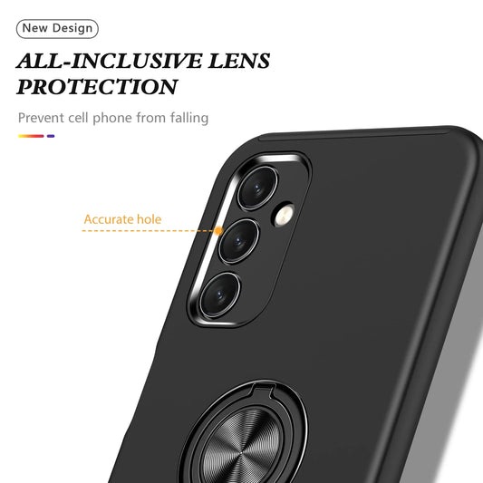 Entronix Bundle Compatible with Galaxy A16 - 360º Circular Ring Gripstand Case & 2 Clear Screen Protectors - Entronix
