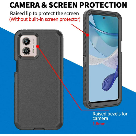 Entronix Case Compatible with Moto G Play 2024 - Triple-Layer Heavy Duty Protection - Entronix