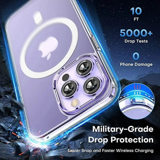 Entronix Apple iPhone 16 Case - [Magnetic-Compatible] Crystal Clear - Sturdy - Entro Retail