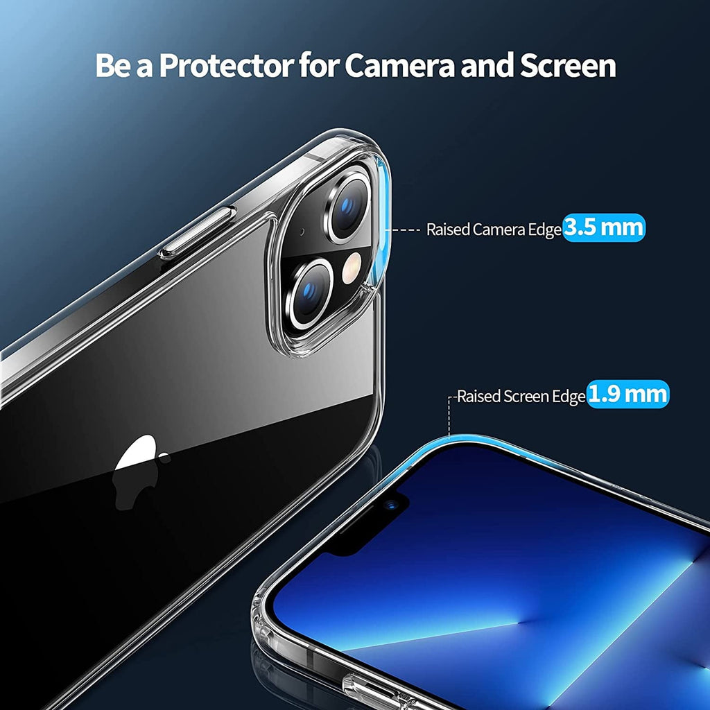 Entronix Case Compatible with iPhone 14 Plus - [Hard Back] Slim Clear