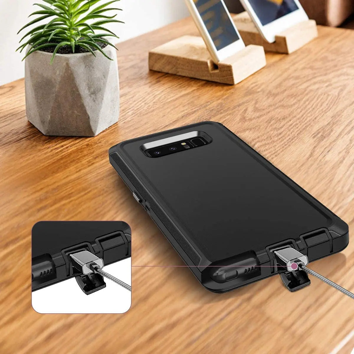 Entronix Bundle Compatible with Galaxy Note 8 - Heavy Duty Case & 1 Clear Screen Protector - Entronix