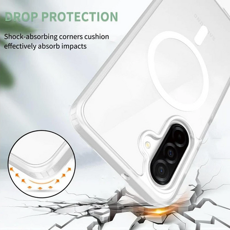 Entronix [Magnetic] Case Compatible with Galaxy A17 - [Hard Back] Clear Cover - Entronix