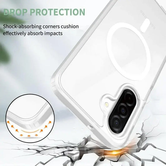 Entronix [Magnetic] Case Compatible with Galaxy A26 - [Hard Back] Clear Cover - Entronix