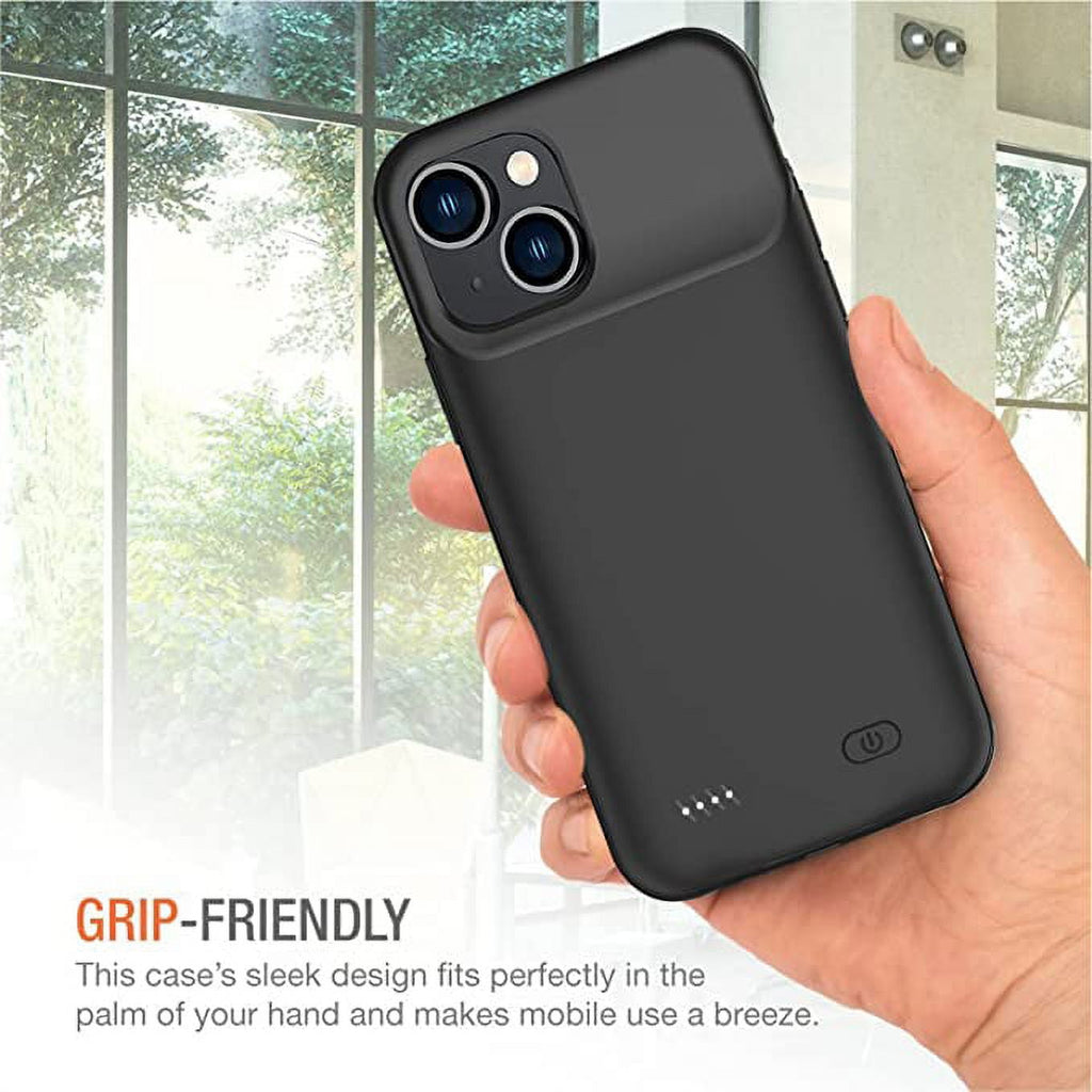 Entronix Case Compatible with iPhone 14 Plus - [7000mAh] Charging Powerbank Cover