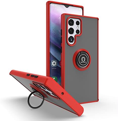 Entronix Matte Ring Case for Samsung Galaxy S20 Ultra, Slim Matte Cover with Built-In Kickstand, - Entro Retail