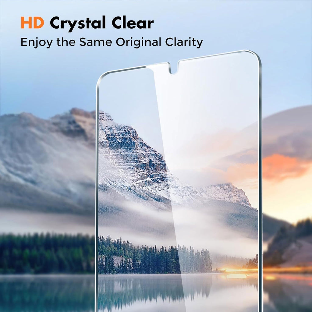 Entronix Clear Screen Protector Compatible with Galaxy S23 Ultra - 3-Piece Combo