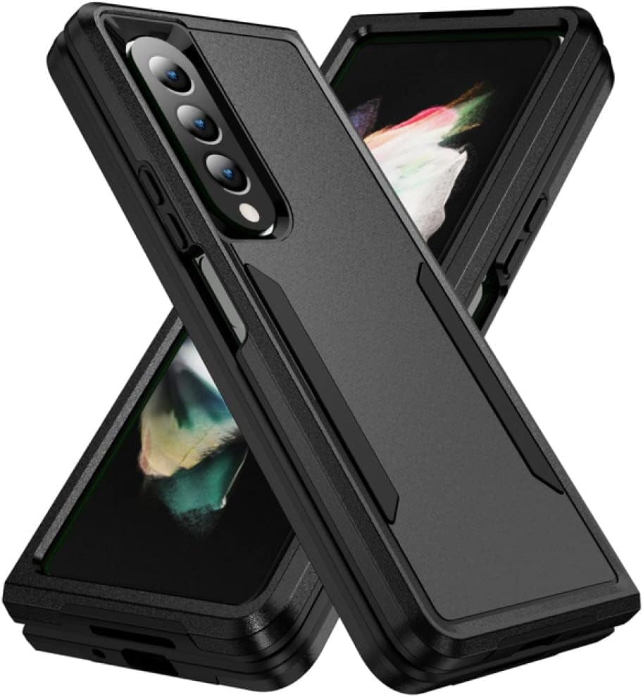 Entronix Case Designed for Samsung Galaxy Z Fold 3 Heavy Duty Case, Dual Layer Protection Shockproof Dropproof Dustproof Anti-Scratch Case - Entro Retail