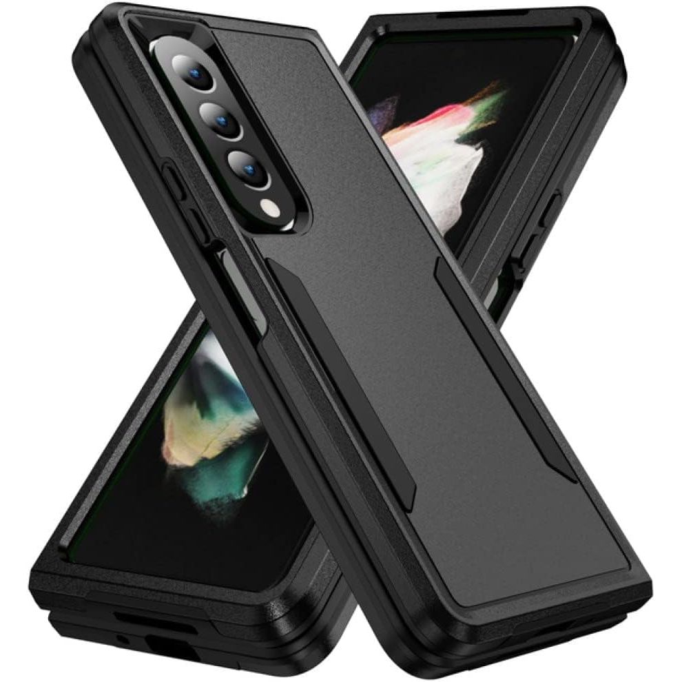 Entronix Case Designed for Samsung Galaxy Z Fold 4 Heavy Duty Case, Dual Layer Protection Shockproof Dropproof Dustproof Anti-Scratch Case - Entro Retail