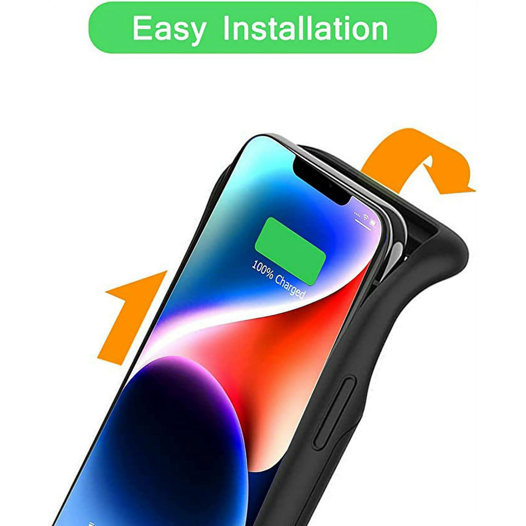 Entronix Case Compatible with iPhone 14 Plus - [7000mAh] Charging Powerbank Cover