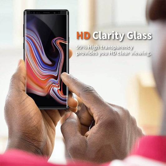 Entronix Clear Screen Protector Compatible with Galaxy Note 9/8 - 3-Piece Combo - Entronix