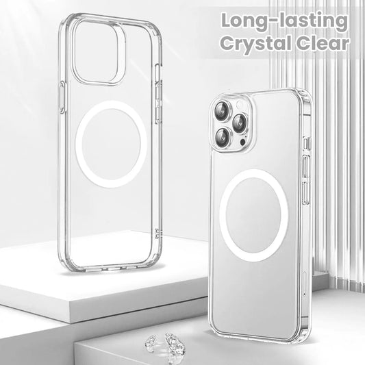 Entronix Bundle Compatible with iPhone 15 Pro Max - [Magnetic] Clear Case, 2 Clear Screen Protectors & 2 Camera Lens Protectors - Entronix