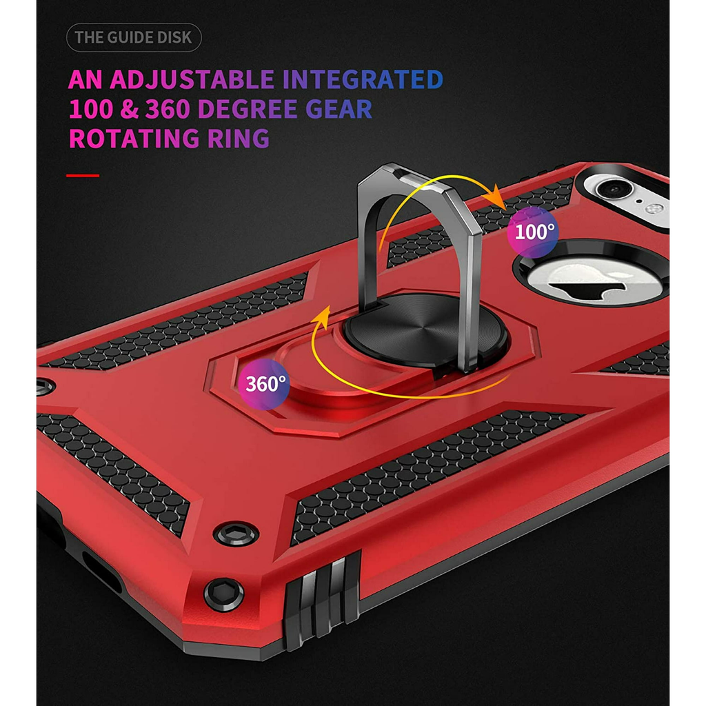 Entronix Case Compatible with iPhone 8/7/SE - Dual-Layer Guard Gripstand