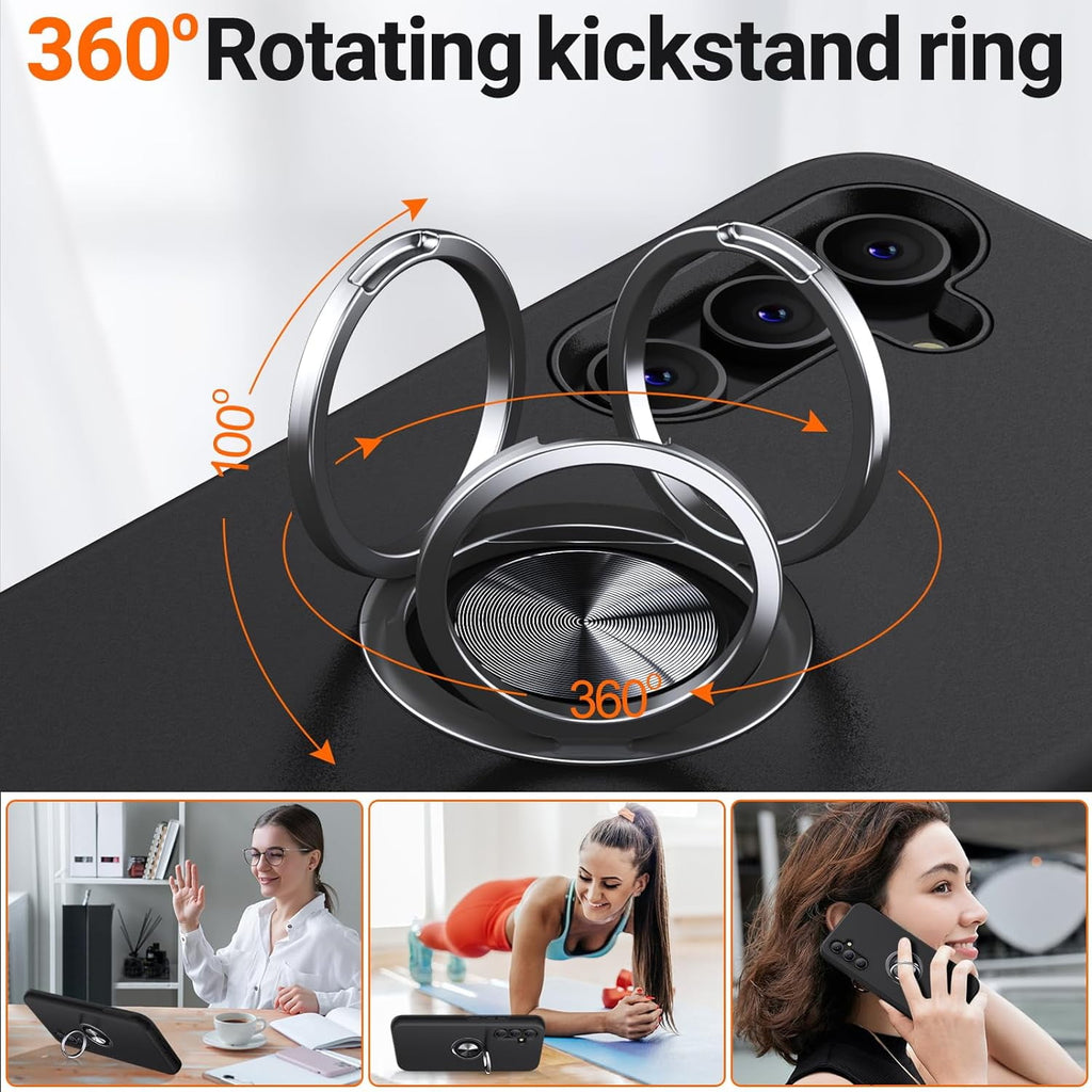 Entronix Samsung Galaxy A16 Case - 360º Circular Ring Holder, - Entronix