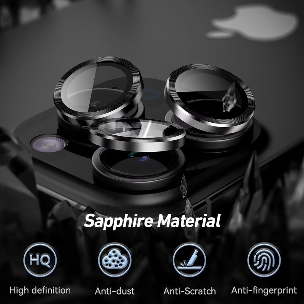 Entronix Camera Lens Protector Compatible with iPhone 16E - Luxury Metal, 2-Piece Combo