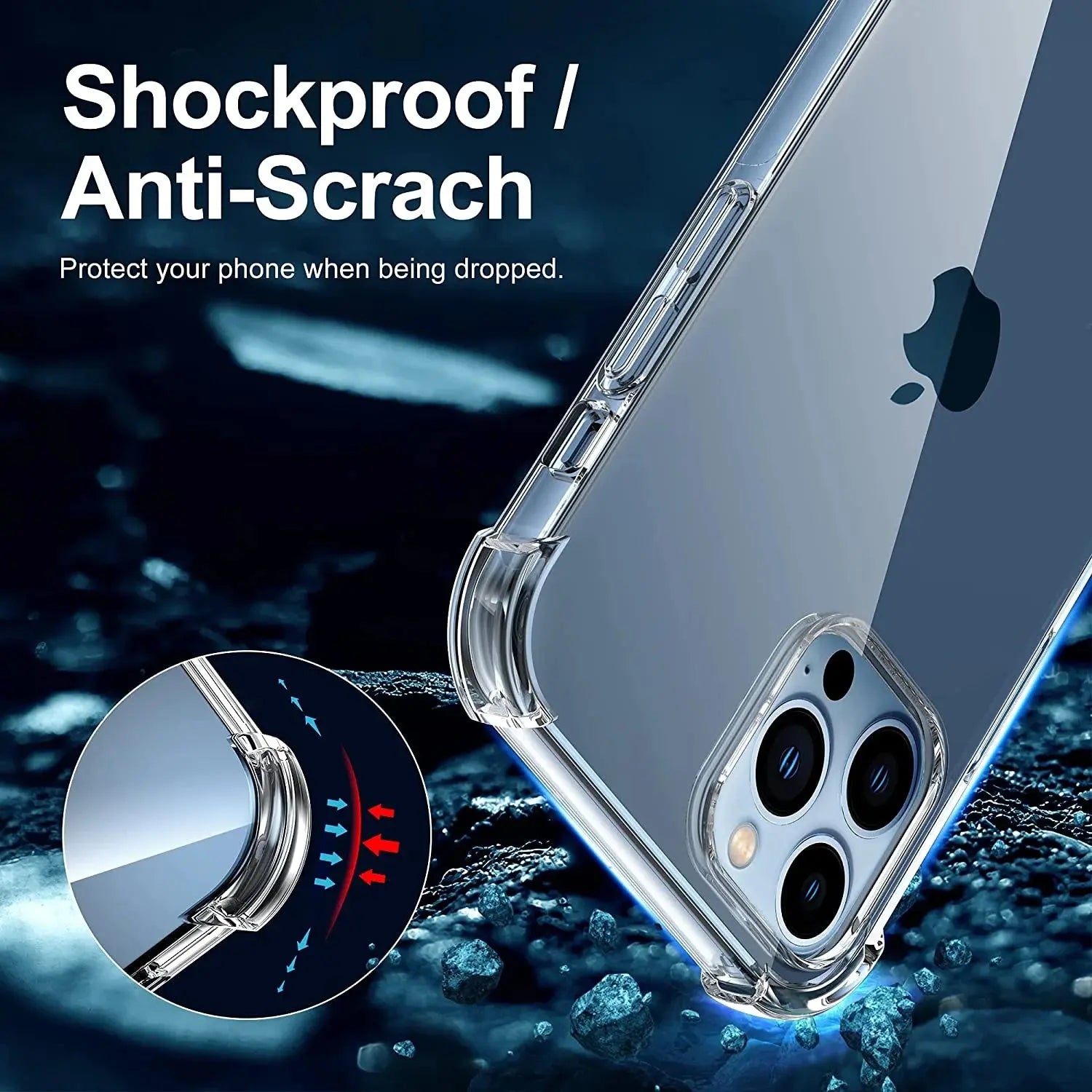Entronix Case Compatible with iPhone 13 Pro Max - [Hard Back] Slim Clear - Entronix