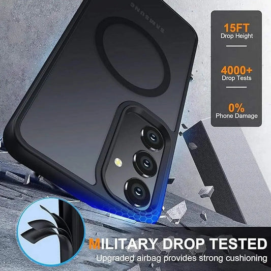 Entronix [Magnetic] Case Compatible with Galaxy S24 Ultra - Translucent Frosted Matte - Entronix