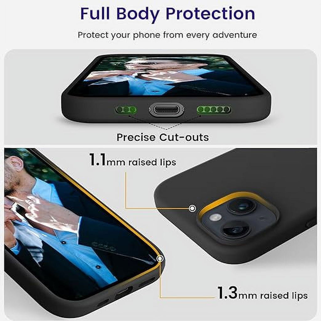 Entronix [Magnetic] Case Compatible with iPhone 13 - Soft-Touch Liquid Silicone