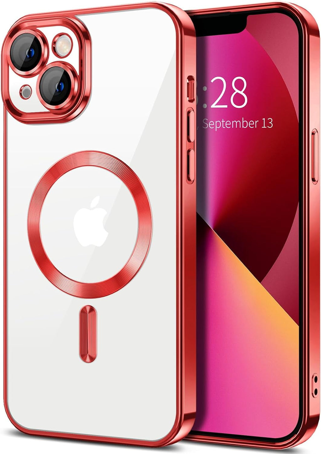 Entronix Case Transparent Case for Apple iPhone 14 Clear Magnetic Case, [ Resistant] Slim Fit Shockproof Crystal Case Cover - Entro Retail