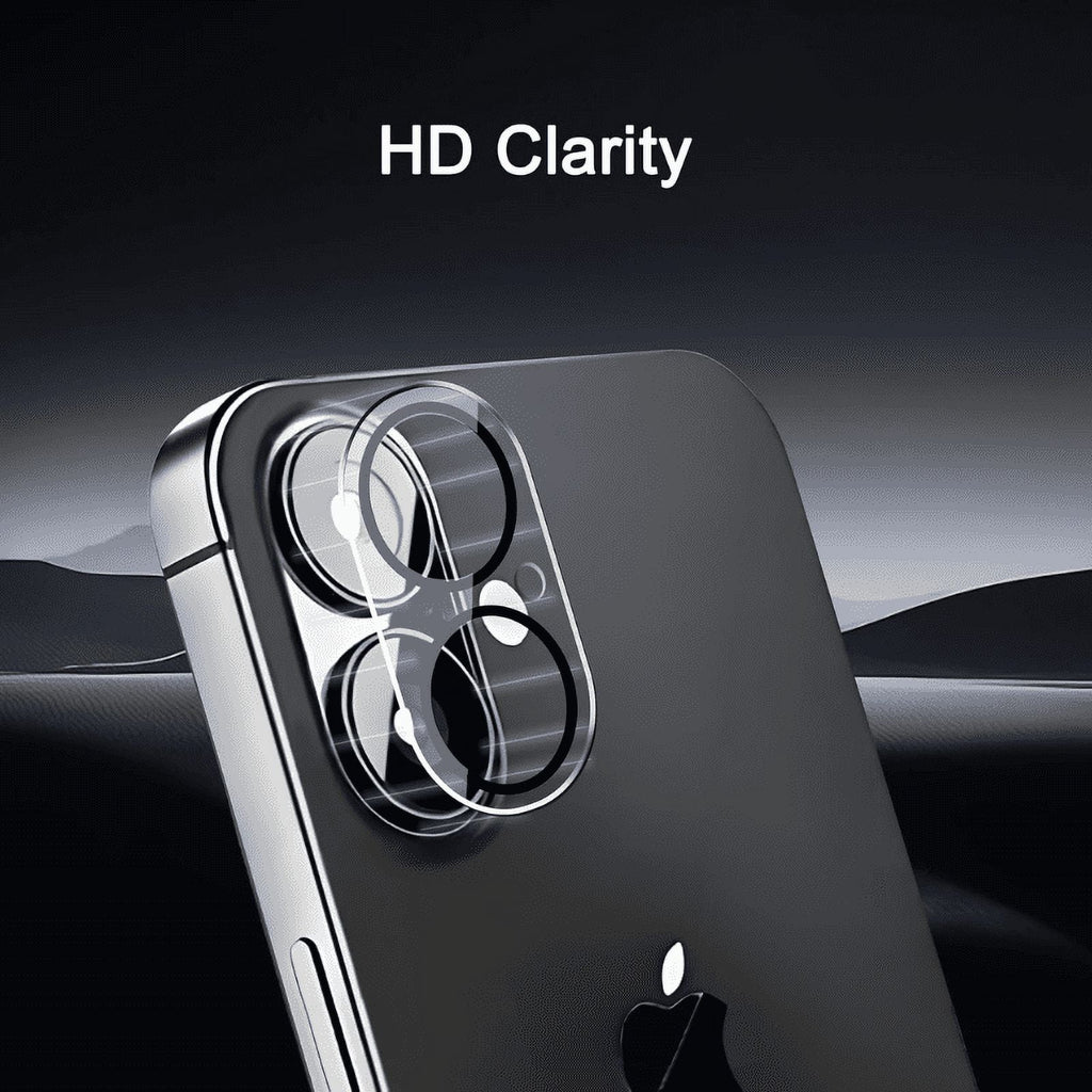 Entronix Clear Camera Lens Protector Compatible with iPhone 16 - 3-Piece Combo