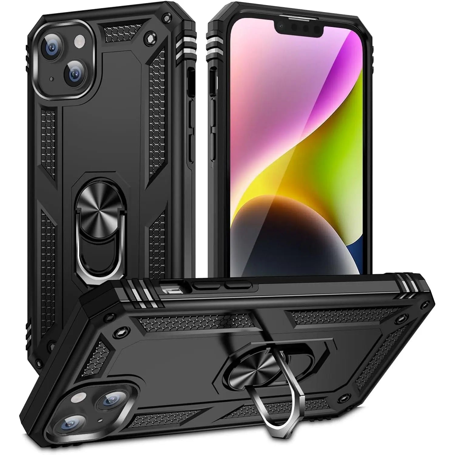Entronix Apple iPhone 14 Plus Case - Guard Ring Holder, Dual Layer Protection - Entro Retail