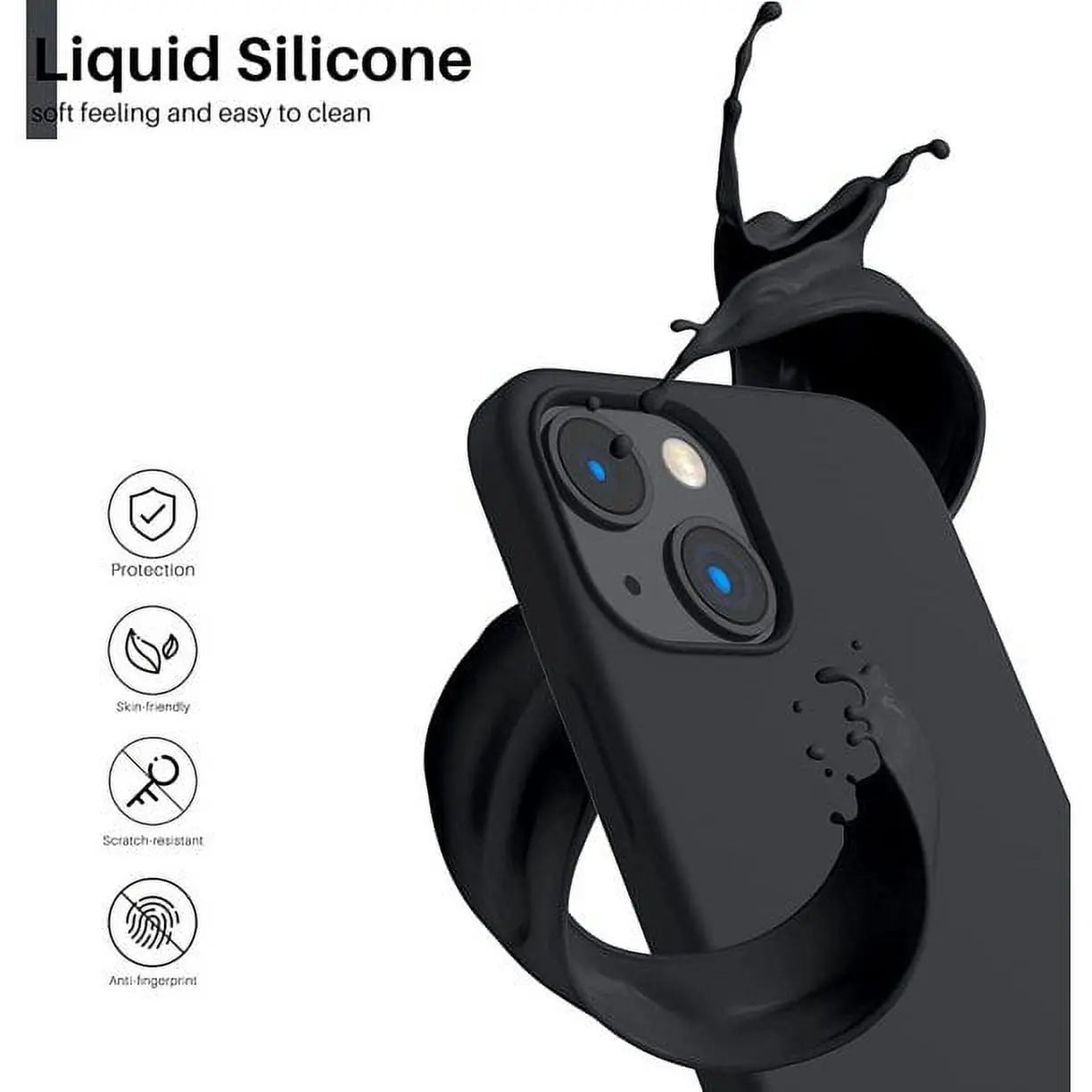 Entronix Apple iPhone 15/14/13 Case - Liquid Silicone, - Entronix