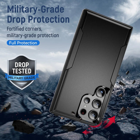 Entronix Case Compatible with Galaxy S24 Ultra - Soft-Touch Dual-Layer Sleek Cover - Entronix