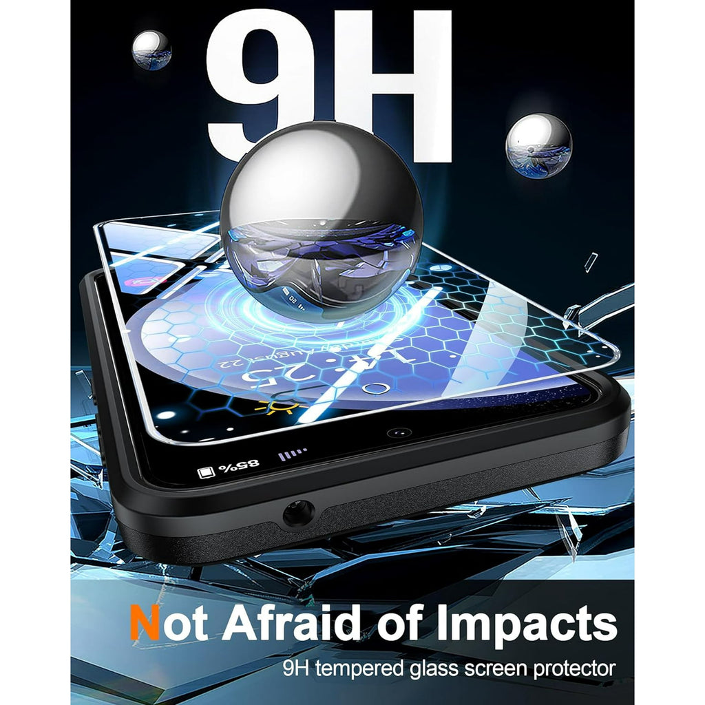 Entronix Bundle Compatible with Galaxy S25 Plus - Soft-Touch Dual-Layer Case & 1 Clear Screen Protector