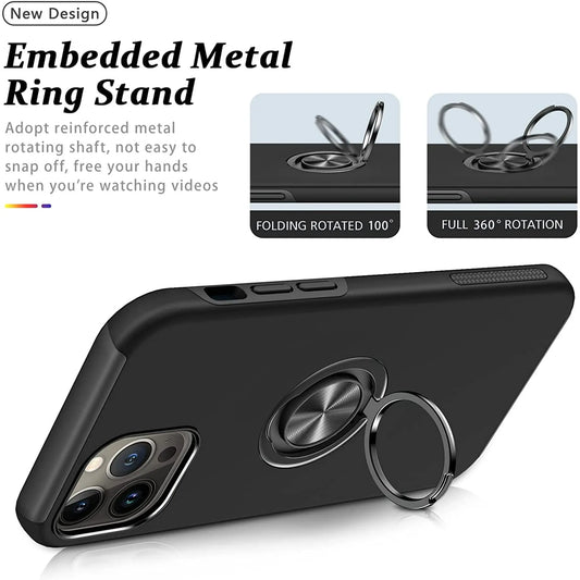 Entronix Apple iPhone 16 Plus Case - 360º Circular Ring Holder, - Entro Retail